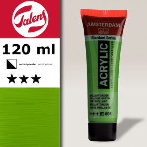 605 - Verde Brillante Acrilico 120 ML Amsterdam Acrylic Talens