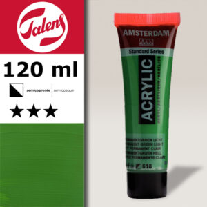 618 - Verde Permanente Chiaro Acrilico 120 ML Amsterdam Acrylic Talens
