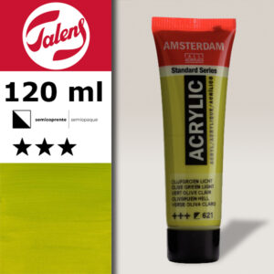 621 - Verde Oliva Chiaro Acrilico 120 ML Amsterdam Acrylic Talens