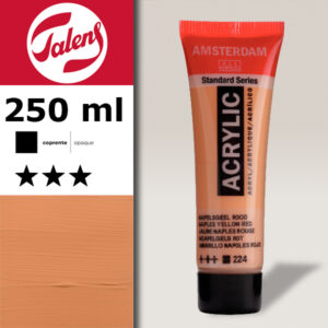 224 - Giallo Napoli Rossastro  Acrilico 250 ML Amsterdam Acrylic Talens