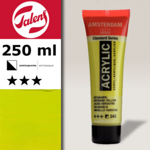 243 - Giallo Verdastro  Acrilico 250 ML Amsterdam Acrylic Talens