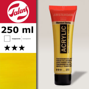 272 - Giallo Trasparente Medio  Acrilico 250 ML Amsterdam Acrylic Talens