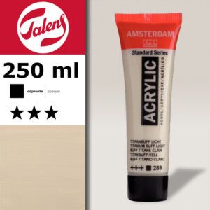 289 - Titanio Giallastro Chiaro  Acrilico 250 ML Amsterdam Acrylic Talens