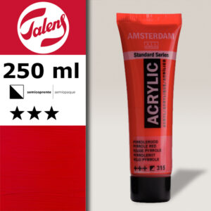 315 - Rosso Pyrrole  Acrilico 250 ML Amsterdam Acrylic Talens