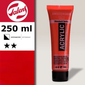 396 - Rosso Naftolo Medio  Acrilico 250 ML Amsterdam Acrylic Talens