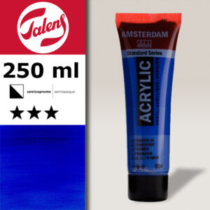 504 - Blu Oltremare  Acrilico 250 ML Amsterdam Acrylic Talens