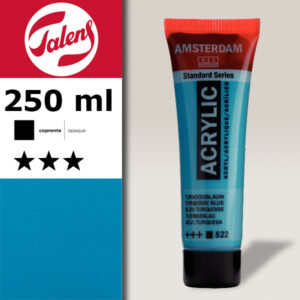 522 - Blu Turchese  Acrilico 250 ML Amsterdam Acrylic Talens