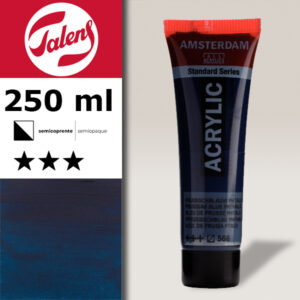 566 - Blu Prussia  Acrilico 250 ML Amsterdam Acrylic Talens