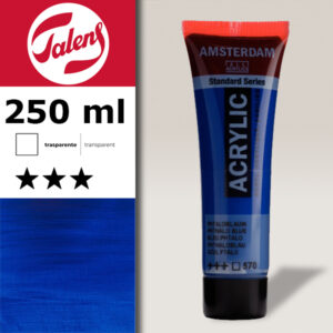 570 - Blu Pftalo  Acrilico 250 ML Amsterdam Acrylic Talens