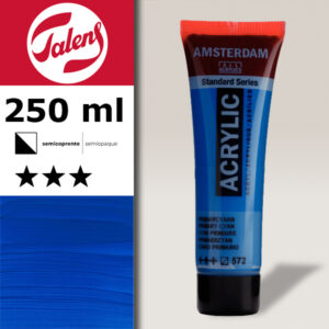 572 - Blu Primimario, Ciano  Acrilico 250 ML Amsterdam Acrylic Talens