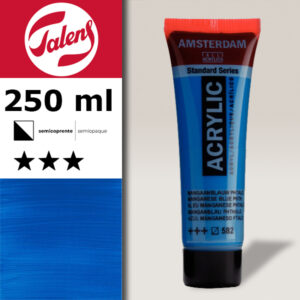 582 - Blu Manganese Ftalo  Acrilico 250 ML Amsterdam Acrylic Talens