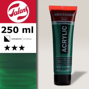 619 - Verde Permanente Scuro  Acrilico 250 ML Amsterdam Acrylic Talens