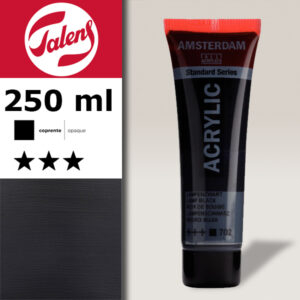 702 - Nero Acrilico 250 ML Amsterdam Acrylic Talens