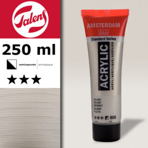 800 - Argento  Acrilico 250 ML Amsterdam Acrylic Talens