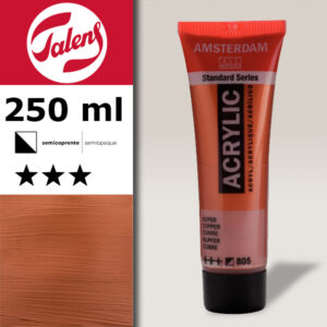 805 - Rame  Acrilico 250 ML Amsterdam Acrylic Talens