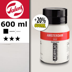 105 - Bianco Titanio Acrilico 600 ML Amsterdam Acrylic Talens
