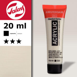 222 - Giallo Napoli Chiaro Acrilico 20 ML Amsterdam Acrylic Talens