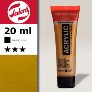 227 - Ocra Gialla Acrilico 20 ML Amsterdam Acrylic Talens