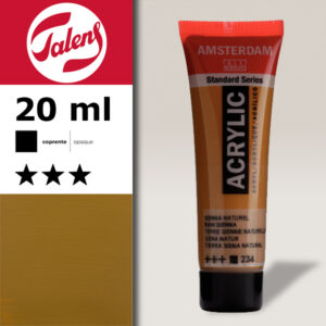 234 - Terra Siena Naturale Acrilico 20 ML Amsterdam Acrylic Talens