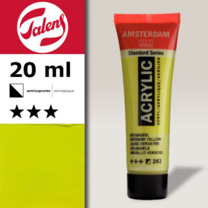243 - Giallo Verdastro Acrilico 20 ML Amsterdam Acrylic Talens