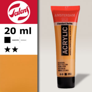 253 - Giallo Oro Acrilico 20 ML Amsterdam Acrylic Talens