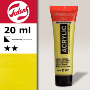 267 - Giallo Limone Acrilico 20 ML Amsterdam Acrylic Talens
