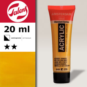 270 - Giallo Azoico Scuro Acrilico 20 ML Amsterdam Acrylic Talens