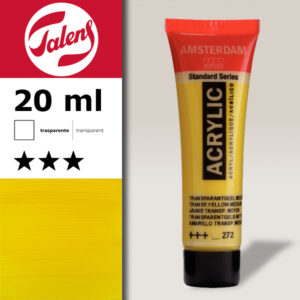 272 - Giallo Trasparente Medio Acrilico 20 ML Amsterdam Acrylic Talens