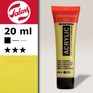 274 - Giallo Nichel Titanio Acrilico 20 ML Amsterdam Acrylic Talens