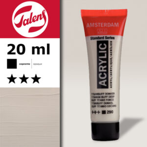 290 - Titanio Giallastro Scuro Acrilico 20 ML Amsterdam Acrylic Talens