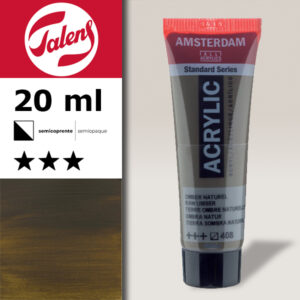 408 - Terra D'Ombra Acrilico 20 ML Amsterdam Acrylic Talens