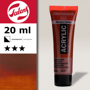 411 - Terra Siena Bruciata Acrilico 20 ML Amsterdam Acrylic Talens