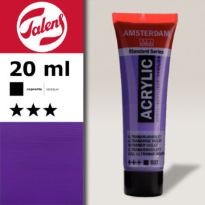 507 - Blu Oltremare Viola Acrilico 20 ML Amsterdam Acrylic Talens