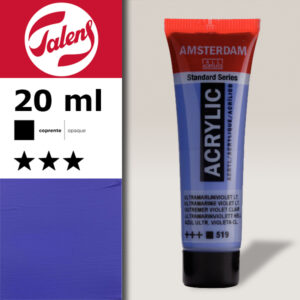 519 - Blu Oltremare Viola Chiaro Acrilico 20 ML Amsterdam Acrylic Talens