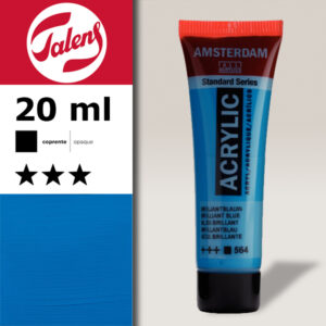 564 - Blu Brillante Acrilico 20 ML Amsterdam Acrylic Talens