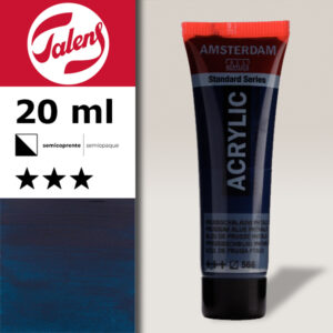 566 - Blu Prussia Ftalo Acrilico 20 ML Amsterdam Acrylic Talens