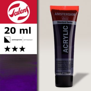 568 - Violetto Blu Permanente Acrilico 20 ML Amsterdam Acrylic Talens