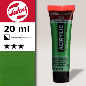 618 - Verde Permanente Chiaro Acrilico 20 ML Amsterdam Acrylic Talens