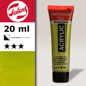 621 - Verde Oliva Chiaro Acrilico 20 ML Amsterdam Acrylic Talens