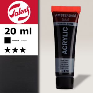 735 - Nero Ossido Acrilico 20 ML Amsterdam Acrylic Talens