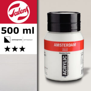 104 - Bianco Zinco Acrilico 500 ML Amsterdam Acrylic Talens