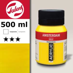 272 - Giallo Trasparente Medio Acrilico 500 ML Amsterdam Acrylic