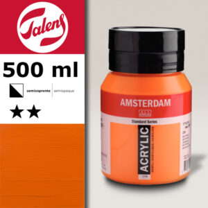 276 - Arancio Azoico Acrilico 500 ML Amsterdam Acrylic Talens