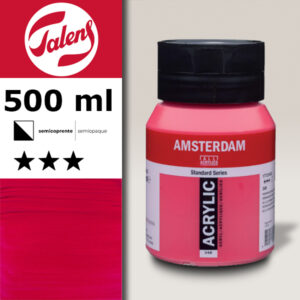 348 - Rosso Permanente Viola Acrilico 500 ML Amsterdam Acrylic Talens
