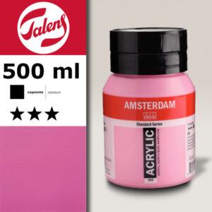 385 - Rosa Quinacridone Chiaro Acrilico 500 ML Amsterdam Acrylic Talens