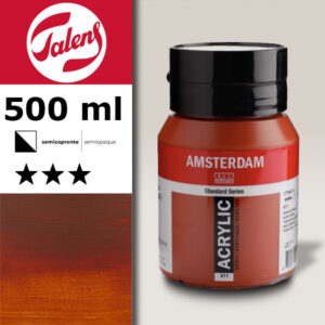 411 - Terra Siena Bruciata Acrilico 500 ML Amsterdam Acrylic Talens