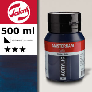 566 - Blu Prussia Ftalo Acrilico 500 ML Amsterdam Acrylic Talens
