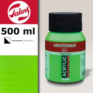 672 - Verde Reflex Acrilico 500 ML Amsterdam Acrylic Talens