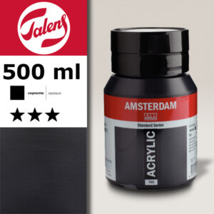 702 - Nero Acrilico 500 ML Amsterdam Acrylic Talens