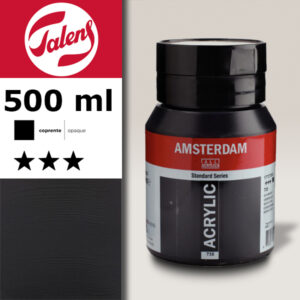 735 - Nero Ossido Acrilico 500 ML Amsterdam Acrylic Talens